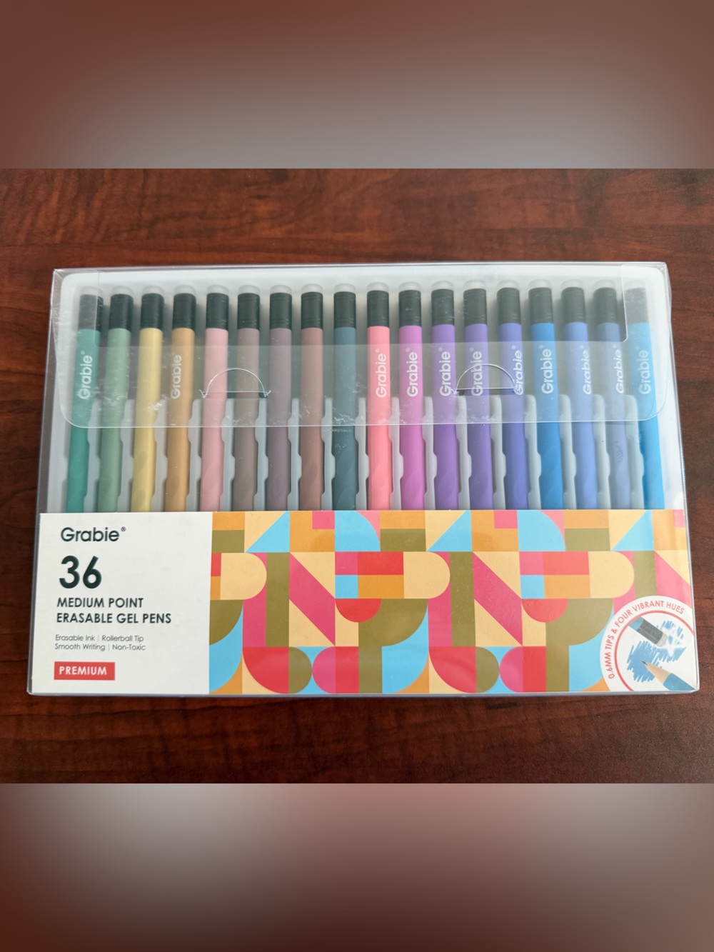 Grabie 36-Pack Medium Point Erasable Gel Pens - Multicolor - Picture 1 of 2